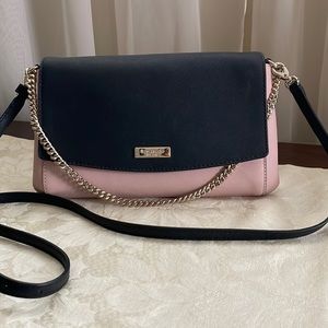 NWT Kate Spade crossbody/ pink and black leather